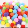 10-30mm bola de pelo colorida infantil criativa Natal artesanal DIY joia pingente acessório decorativo para roupas bolsa