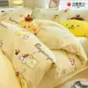 Hellokitty Sanrio Gato Kt Dibujo Animado Juego de Tres o Cuatro Piezas de Algodón Puro Lindo Dibujo Animado Juego de Funda Nórdica de Algodón Amigable con la Piel