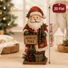 Manualidades navideñas transfronterizas: Decoraciones de escritorio estilo country americano de Santa Claus y muñeco de nieve, decoraciones festivas para ventanas