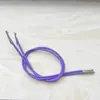 Hebilla de Hierro de 2 mm Cuerda Elástica para Mascarilla Cuerda Elástica Cuerda Elástica Hebilla Metálica Cordón con Púa Bolsa de Archivo Cuerda para Encuadernación de Libros de Hojas Sueltas