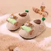 Nuevos Zapatos de Algodón para Niños Otoño Invierno Niño Pequeño Interior Suela Suave Pantuflas de Algodón Niño Niña Felpa Bebé Ligeras Pantuflas de Piso
