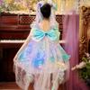 Vestido de Sirena para Niñas Verano 2025 Nuevo Vestido de Princesa Lolita para Niños Gasa Abullonada Vestido de Cumpleaños
