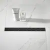 Drenaje de Piso de Rejilla Recta de Acero Inoxidable Oculto para Baño Tubería de Drenaje Anti-Olor con Tira Extendida Drenaje de Piso para Ducha