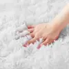 Alfombra para sala de estar de seda y lana teñida anudada, de pelo largo, en stock, cobertura completa de área grande, manta suave para cabecera de dormitorio, venta al por mayor transfronteriza