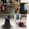 Patas de Mesa de Madera Maciza Usadas, Encimera de Mármol Piedra de Lujo, Mesa Redonda para Apartamento Pequeño, Base de Mesa de Comedor, Soporte y Marco de Soporte