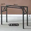 Prateleira dobrável, suporte de mesa simples, prateleira de metal, suporte de mesa, pernas de mesa simples, suporte de mesa, prateleira de armazenamento quadrada de ferro forjado