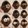 Pinza de Pato de Felpa para Otoño Temprano Pinza Grande para el Cabello Pinza Trasera para el Cabello de Mujer Pinza de Una Sola Palabra de Alta Gama Pinza de Tiburón Accesorios para el Cabello