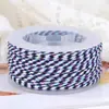 Fio de algodão de três cores de quatro fios Boting, pulseira de cordão colorido trançado feito à mão DIY, cordão para alça, resistente ao desgaste, material de cordão sem trama