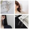Novo Produto 2024 Brincos Quadrados Simples Versáteis com Letras em Prata 925 com Diamantes Conjunto Elegante Estiloso Mix and Match Joias de Orelha para Mulheres