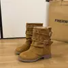 Botines de diseño único estilo Western, nueva colección otoño/invierno 2026, con tacón grueso, suela antideslizante, plantilla suave y un estilo retro de bota de motociclista que hace que tus pies se vean más pequeños