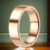 Anillo de acero inoxidable transfronterizo para mujer, simple, versátil, no se decolora, ultradelgado, anillo liso de 18k, anillo de acero de titanio, joyería, pulsera