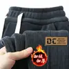 Calça de Veludo Cotelê Moda Masculina Outono e Inverno Estilo Coreano Calça Solta com Bico de Unha Tamanho Grande Macacão Calça Casual