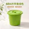 Balde de plástico espesso com tampa para limpeza e armazenamento, balde de água doméstico, mini balde de brinquedo específico para arte infantil