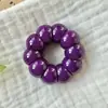 Qi Roxo da Raiz de Bodhi Leste Alho Pequeno Torcido à Mão Picado Redondo Mangostão Peça de Mão Alivio de Estresse Estudantil Brinquedo Macio para Girar os Dedos Pulseira