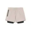 Pantalones Cortos Casuales Ajustados para Hombre Transfronterizos, Pantalones Deportivos de Running y Fitness de Doble Capa Elásticos en Cuatro Direcciones, Pantalones Cortos de Cinco Puntos de Verano, Estilo Nuevo