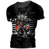Camiseta Samurai Japonês Masculina Estilo Japonês Estampada Manga Curta Top Casual Retrô Camiseta Oversized Retrô Roupa Masculina