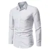 2022 comercio exterior transfronterizo nueva camisa de manga larga para hombre talla europea independiente ebay suelta cuello de solapa camisa estampada hombres