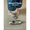 Zapatos Planos de Moño para Mujer, Zapatos Mary Jane Planos y Bajos con Suelas Suaves, Zapatos de Ballet con Cómodos Elementos Metálicos
