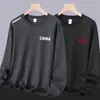 Envio RápidoCamiseta Pulôver Masculina Outono e Inverno Solta Grossa Gola Redonda Manga Longa, Tamanho Grande, Versátil