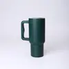 Copo de gelo com alça 30oz transfronteiriço, copo isolado a vácuo de aço inoxidável 304 com canudo, copo de carro portátil