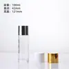 Botellas transparentes esmeriladas para productos de cuidado de la piel, botellas puras para loción, botellas transparentes para tónico, botellas de empaque para reempaque de cuidado de la piel, directo del fabricante
