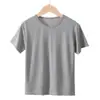 Camiseta de Manga Corta de Seda Helada para Niños Estilo Delgado de Verano Estilo Familiar Camiseta de Verano para Niños Medianos y Grandes Niños y Niñas Tops de Manga Corta