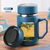 Copo de Vidro T2024 com Resistência a Altas Temperaturas e Alça à Prova de Explosão, Grande Capacidade com Alça, Escritório Masculino e Feminino com Água Resistente a Altas Temperaturas
