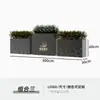 Caixa de flores de ferro forjado personalizada para exterior, caixa de luz combinada, calha de flores para assento externo de restaurante e loja de milk tea, divisória, canteiro de flores externo