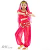 Linterna de manga larga para niños + pantalones giratorios traje de danza del vientre para niños traje de actuación de danza india para niños traje de actuación
