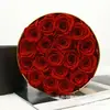 Flor Eterna Cubo de Abrazo Producto Terminado Adorno Cuadrado Rosa Flor de Rosa Eterna Caja de Regalo de Navidad Día de San Valentín