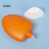 Botella de protector solar invertida al por mayor de plástico PP para maquillaje y cuidado de la piel, botella con aplicador tipo manguera para crema de maquillaje y protección 50ml