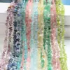 Productos semiacabados de grava de cristal mult material natural, grava irregular con agujero pasante para pulseras, collares, pendientes y accesorios para ensartar cuentas