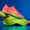 Zapatos de Fútbol para Niños Cruzados del Mundo para Niños, Adolescentes, Estudiantes, Niñas, Tachones Tf, Clavos Largos Ag, Zapatos Deportivos de Entrenamiento para Competición