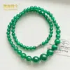 Ventas Directas de Fábrica Collar de Ágata Roja Natural Cadena de Torre de Ágata con Cuentas Redondas Collar Multibeso de Ágata Collar de Jade Venta al por Mayor