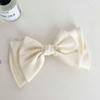 Horquilla de Lazo de Color Sólido de Alta Calidad Satinada para la Parte Posterior de la Cabeza, Elegante Clip de Primavera, Elegante Horquilla de un Carácter, Accesorios para el Cabello