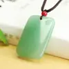 Colgante de Aventurina Aiyu Collar Amuleto de Aventurina Verde Fábrica de Jade Venta al por Mayor Dropshipping S3092306
