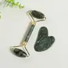 Rodillo de Jade Set de Instrumentos de Belleza para Masaje Facial, Rodillo de Belleza de Jade Xiuyan, Herramienta para Levantar el Rostro, Masajeador de Bola de Jade
