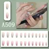 Piezas de Uñas Postizas Terminadas, Uñas Postizas, Arte de Uñas Simple de Limón Helado Transparente Estilo Celebridad de Internet, Extensiones de Uñas y Uñas Portátiles