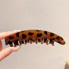 Pinza de Plátano de Leopardo Pinza Vertical para Cabello Grande Pinza de Múltiples Giros 2024 Nuevo Pinza para Cola de Caballo Alta Pinza para el Cabello Tocado