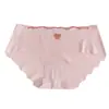 Calcinhas de seda gelada para mulheres, estilo fino de verão, fundo de algodão puro, novo design sexy sem costura, tanga respirável de cintura média com sensação de pele nude