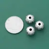 Cuentas Espaciadoras Patrón Vintage de 12 mm Plata Pura S999 Cuentas Sueltas Retro Joyería DIY Pulsera Cuentas Superiores Accesorios de Plata