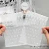 Bolsa de Malla con Cierre Zip de Encaje Blanco de Aspecto Elevado Empaque de Tarjetas Regalo Bolsa Autoadhesiva Tarjeta Creativa Empaque Pequeño