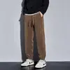 Pantalones Casuales de Lana de Cordero para Hombre Otoño Invierno Moda Sueltos Versátiles Pantalones de Forro Polar para Hombre Estudiante Ollie Pantalones Largos de Forro Polar Soporte para Impresión