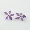 Cabezas de Flores Simuladas de Cinco Pétalos Materiales Hechos a Mano para Bricolaje Decoraciones Florales Coloridas Arreglo de Pared de Flores para Bodas Accesorios de Flores Artificiales Venta al por Mayor