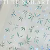 Novos Adesivos de Unha Coloridos Elegantes Estilo Chinês Sombra Bambu Popular Xiaohongshu Tridimensional Embossado Decorações de Unha Usáveis