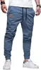 Pantalones casuales de fitness de verano para hombre transfronterizos, versátiles y elegantes, ropa de trabajo deportiva de color liso, pantalones largos rectos holgados al por mayor