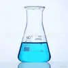 Marca Shu Niu 50 100 150 250 500 1000ml matraz triangular matraz cónico de vidrio acampanado