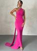 Vestido para Mujer, Verano, Gama Alta, Estilo Nuevo, Corte Ajustado, Sin Espalda, Halter de Moda, Puro Deseo, Persona Pequeña Atractiva