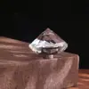 Manija simple transparente de madera de un solo agujero, manija de cajón exquisita de lujo ligero con diamante de cristal, manija de hogar de alta gama de estilo decorativo