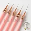 Ferramentas de Manicure Novas Transfronteiriças Pacote com 5 Canetas de Linha para Manicure Canetas de Linha de Gancho Ultra-Finas Japonesas Padrões de Unhas Pintados à Mão